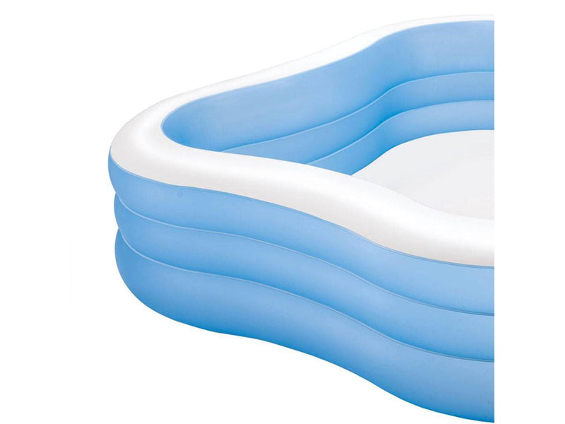 Intex Swim Center 90in x 90in x 2in Inflatable Play Kids Backyard Swimming Pool
