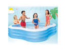 Intex Swim Center 90in x 90in x 2in Inflatable Play Kids Backyard Swimming Pool