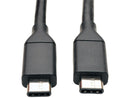 Tripp Lite U420-003 3 ft. Black USB 3.1 Gen 1 (5 Gbps) Cable, USB Type-C (USB-C)
