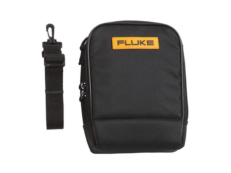 Fluke C115 Carrying Case, Polyester, Blk/Yel, two padded pockets for protection