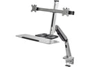Siig Mounting Arm For Monitor Keyboard - Silver