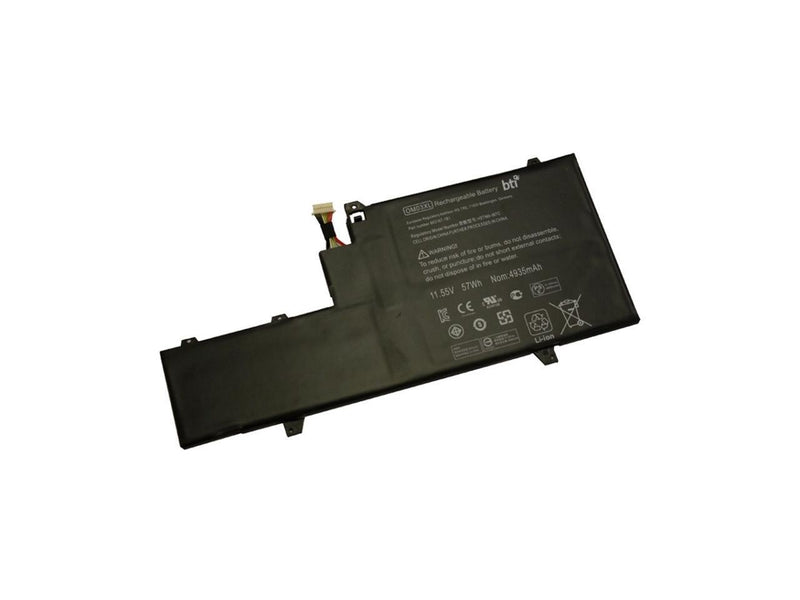 BTI 4953 mAh 11.5 V DC Battery for Select HP Elitebook 1030 G2 Laptops OM03XLBTI
