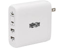 Tripp Lite USB C Wall Charger 4Port Compact 100W PD3.0 White U280W04100C2G