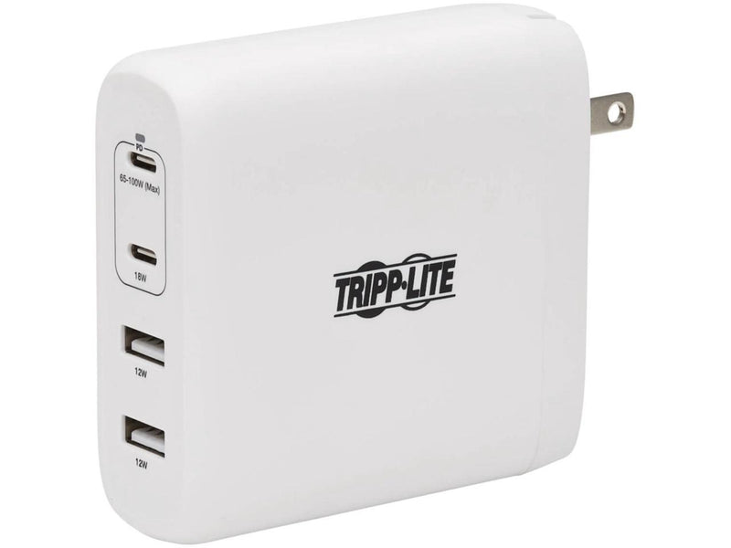 Tripp Lite USB C Wall Charger 4Port Compact 100W PD3.0 White U280W04100C2G