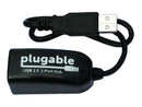 Plugable 2-in-1 USB Splitter with Dual USB 2.0 Ports, Compatible with Windows,