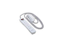 Tripp Lite Surge Protector Power Strip 7-Outlet 2 USB Ports White TLP616USB