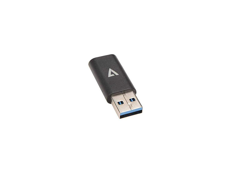 V7 USB A Male to USB-C Female USB 3.2 Gen2 10 Gbps Black V7USB3AC