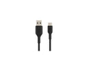 Belkin CAB002bt2MBK Black BOOST CHARGE Braided USB-C to USB-A Cable 6.56 ft.
