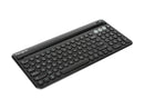 Targus Multi-Device Bluetooth Antimicrobial Keyboard With Tablet/Phone Cradle -