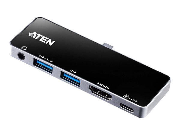 ATEN UH3238 USB-C Travel Dock with Power Pass-Through