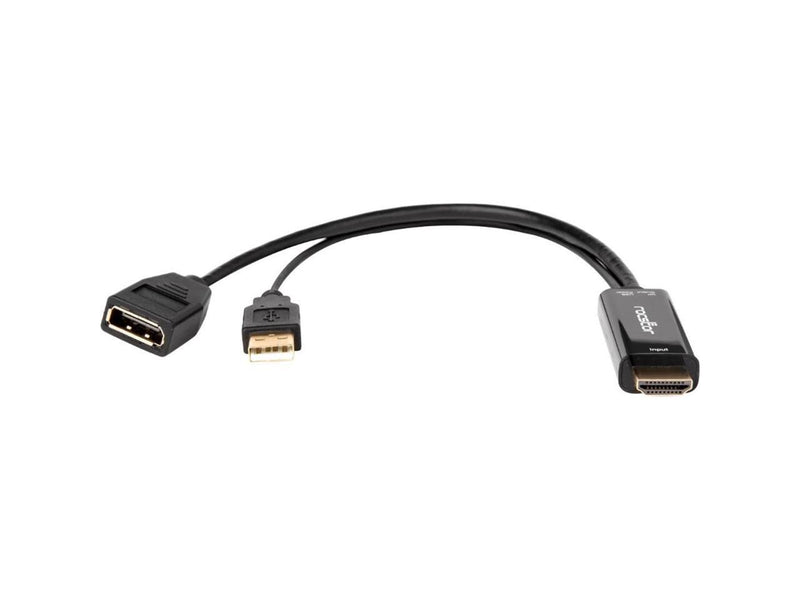 Rocstor HDMI to DisplayPort 4K@30Hz Adapter M/F Black Y10A234B1