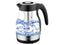 Brentwood KT-1962W 1.7L Cordless Electric Glass Tea Kettle Pot with Tea Infuser