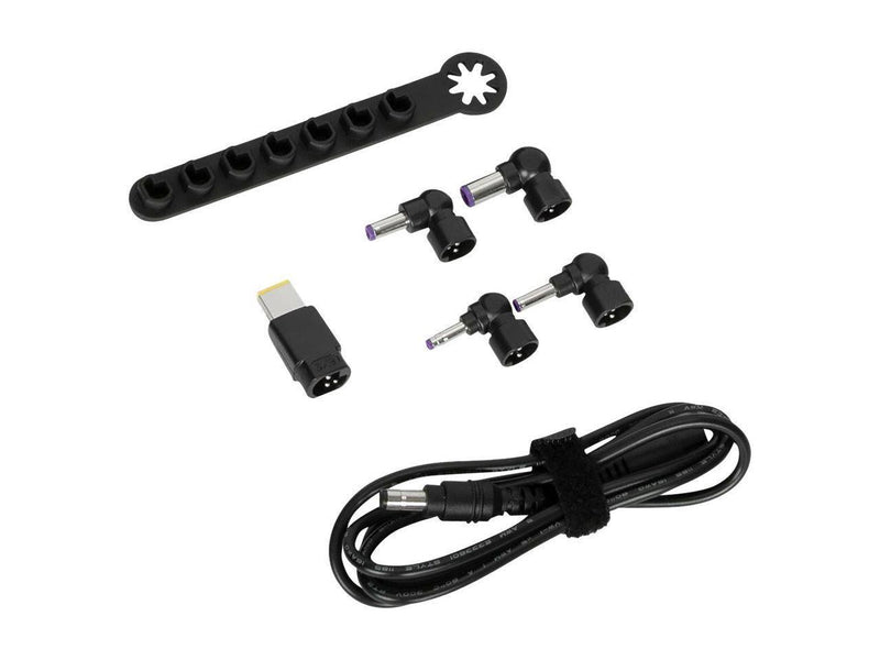 Targus ACC1134GLX Legacy Laptop DC Cable, 5 Tips, Storage
