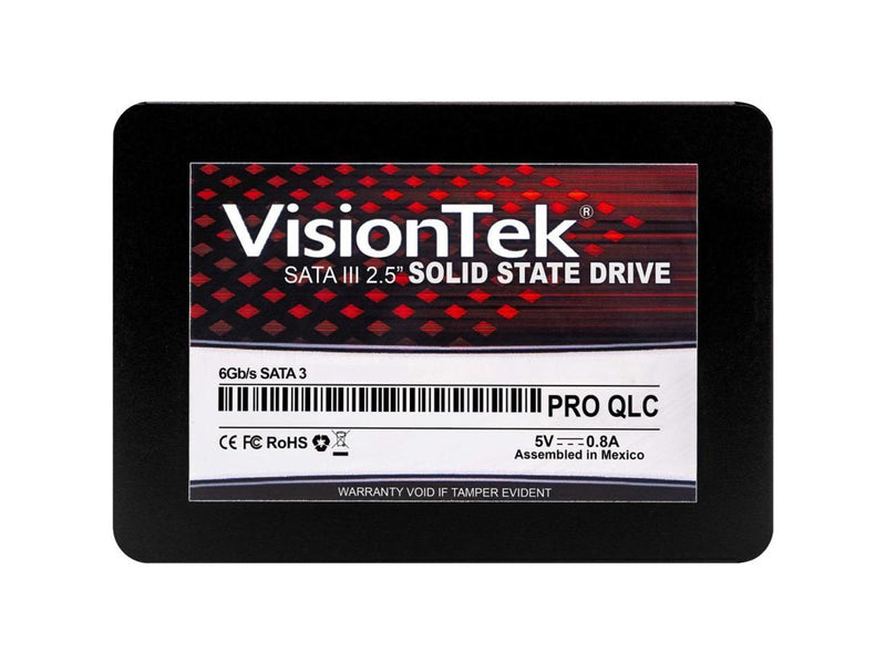 VisionTek Pro 2.5" 2TB SATA III 3D QLC Internal Solid State Drive (SSD) 901370