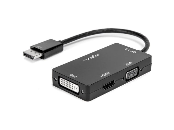 Rocstor Premium 3-in-1 DisplayPort to HDMI/VGA/DVI Converter Adapter Y10A259B1