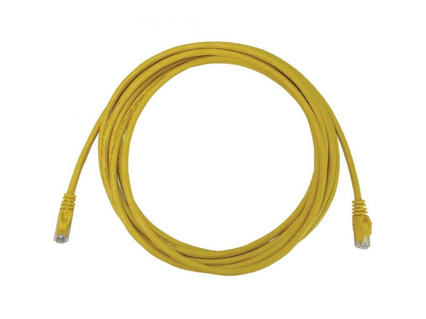Tripp Lite Cat6a 10G Snagless Molded UTP Ethernet Cable (RJ45 M/M), PoE, Yellow,