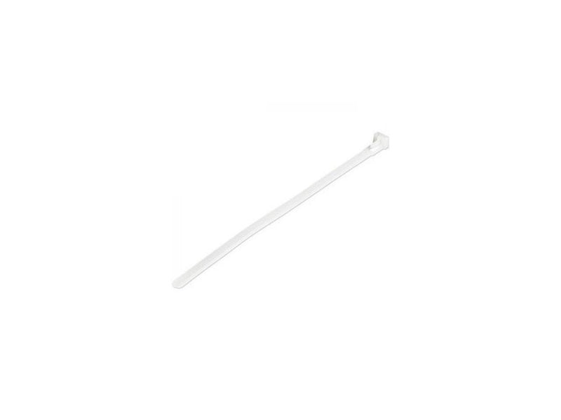 4XEM 100 Pack 8" Cable Ties White Medium Nylon/Plastic Zip Tie 4X8ZIPTIE100W