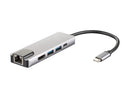 4XEM 5-in-1 HDMI, RJ-45, USB 3.0, USB-C Dock