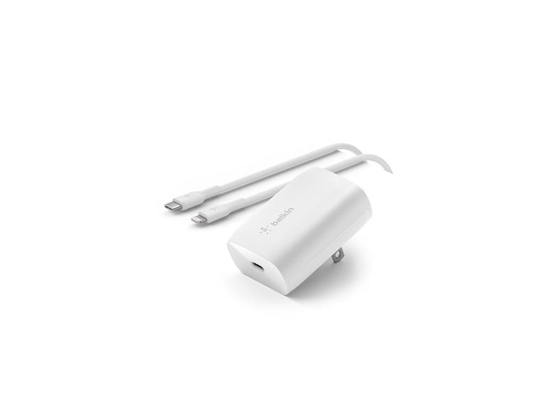 Belkin 30W Wall Charger with USB-C to Lightning Cable White WCA005DQ1MWH