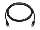Tripp Lite Cat8 40G Snagless SSTP Ethernet Cable RJ45 M/M PoE Black 6 ft. 1.8 m