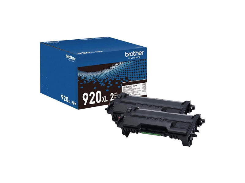 Brother Genuine TN920XL2PK High-yield Toner Cartridge Twin Pack