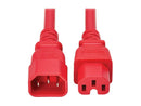 Tripp Lite series Power Cord C14 to C15 Heavy-Duty, 10ft, Red P018-010-ARD