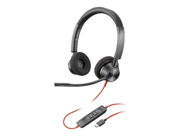 Poly Blackwire 3320 Headset - Stereo - USB Type C, Mini-phone (3.5mm) - Wired -