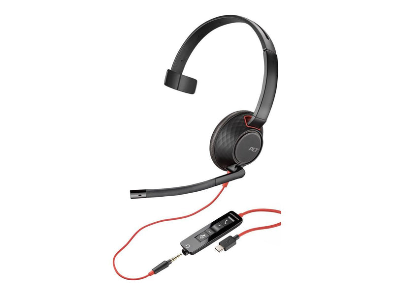 HP Poly Blackwire 8225 Microsoft Teams Certified USB-C Headset Model 772K5AA