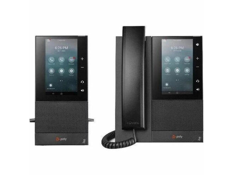 Poly CCX 505 IP Phone - Corded - Corded/Cordless - Wi-Fi - Desktop - Black