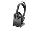 Poly Voyager Focus 2 Headset - Microsoft Teams Certification - Google Assistant,