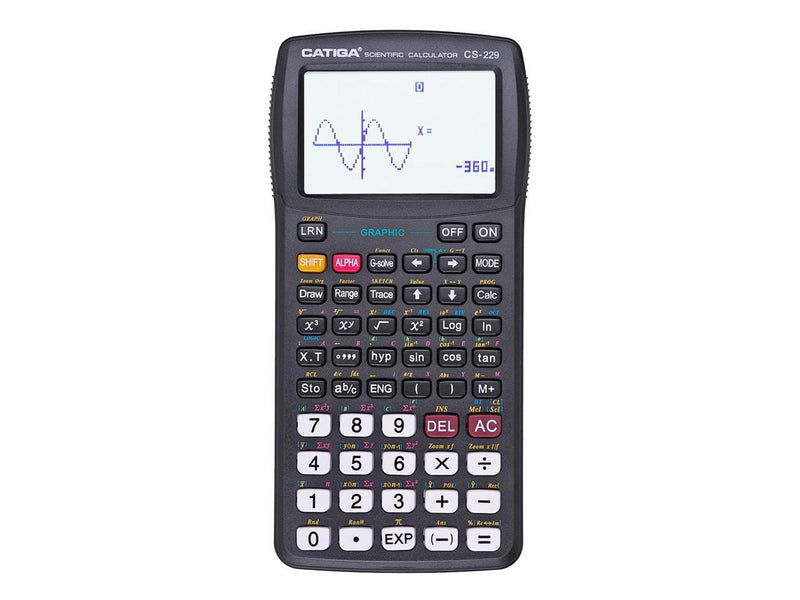 Adesso CS-229B Scientific Graphic and Engineering Calculator Black CS229B