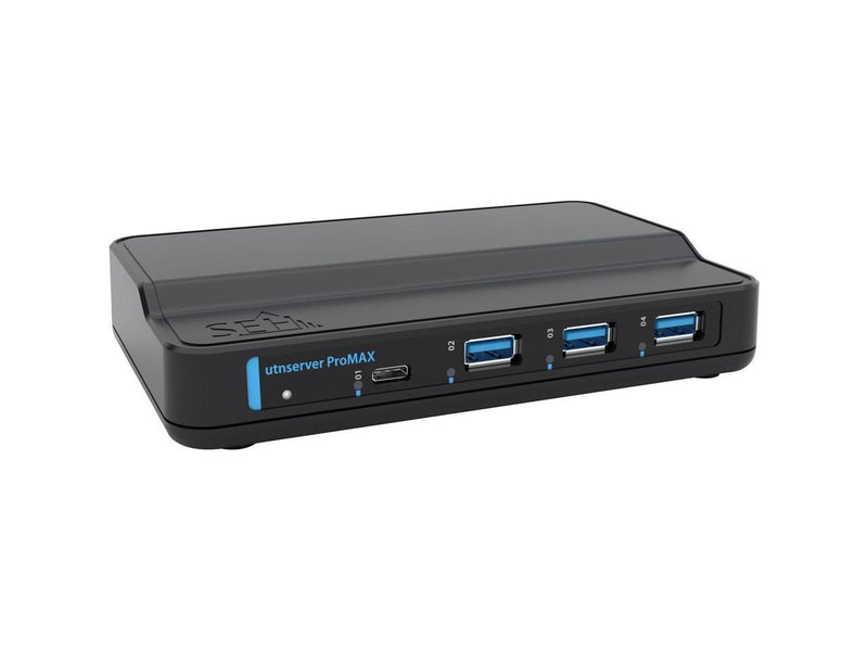 SEH utnserver ProMAX Device Server - Twisted Pair - 1 x Network (RJ-45) - 4 x