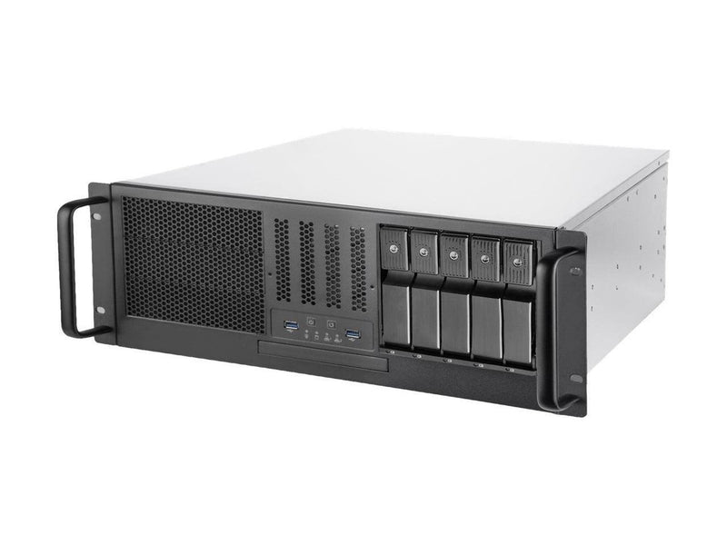 SilverStone RM41-H08 Silver SGCC 4U Rackmount Server Chassis 3 x 5.25" drive bay