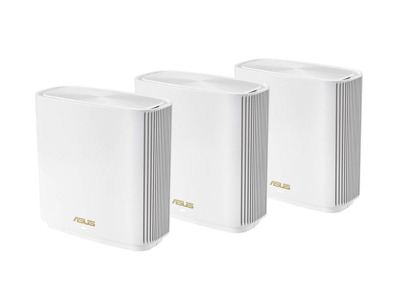 ASUS ZenWiFi Whole-Home Tri-band Mesh WiFi 6E System (ET9 3PK), Coverage up to