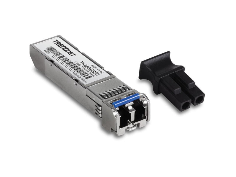 TRENDnet TI-MGBS20, 1000Base-LX Industrial SFP Single- Mode LC Module (20km),