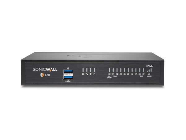 SonicWall TZ470 Firewall (Gen 7) w/ Secure Upgrade Plus (3-Year Advanced