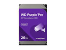 WD Purple Pro 26TB 3.5" Surveillance Internal Hard Drive HDD - SATA 6 Gb/s - 512