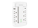 CyberPower CSP6WSUC 6-Outlet Wall-Tap Surge Protector with USB-A and USB-C Port
