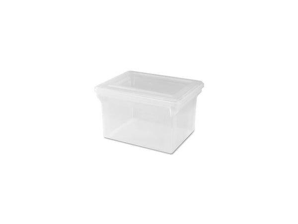 Lorell 68925 Letter/Legal Plastic File Box Stackable - 14.2" Width x 18" Depth x