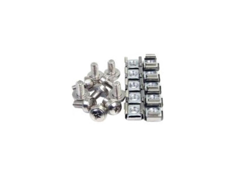 4XEM 50 Pkg M6 Rack Mounting Screws and Cage Nuts For Server Racks/Cabinets -