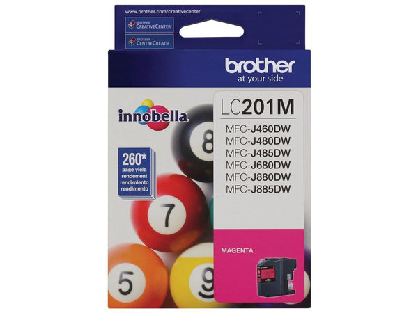 Brother Magenta Ink Cartridge (260 Yield) LC201M