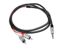 SIIG CB-AU0E12-S1 3.28 ft. Woven Fab RCA Stereo Cable Male to Male