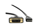 Rocstor Y10C208-B1 3Ft Hdmi To Dvi-D M/M Cable Dvi 18+1 Gold Plated Shielding