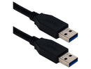 QVS CC2229C-03BK 3Ft Usb 3.0/3.1 Type A Male To Male 5Gbps Black Cable