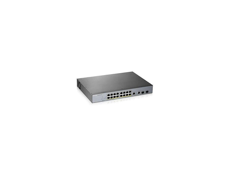 ZyXEL 16-port GbE Smart Managed PoE Switch with GbE Uplink