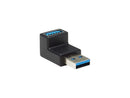 Tripp Lite USB 3.0 SuperSpeed Adapter - USB-A to USB-A, M/F, Down Angle, Black