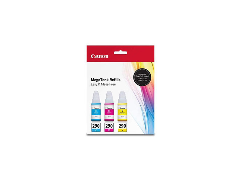 Canon GI-290 Cyan/Magenta/Yellow Ink Bottle Value Pack
