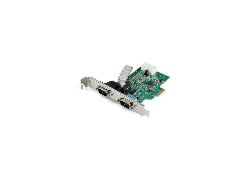 StarTech 2 Port PCIe RS232 Serial Adapter Card PEX2S953