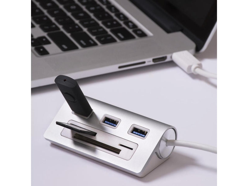 Sabrent 3 Port Usb 3.0 Hub With Cf/Sd/Tf Card Reader