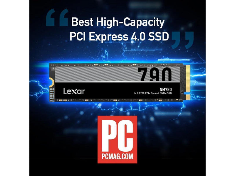 Lexar 1TB NM790 SSD PCIe Gen4 NVMe M.2 2280 Internal Solid State Drive, Up to